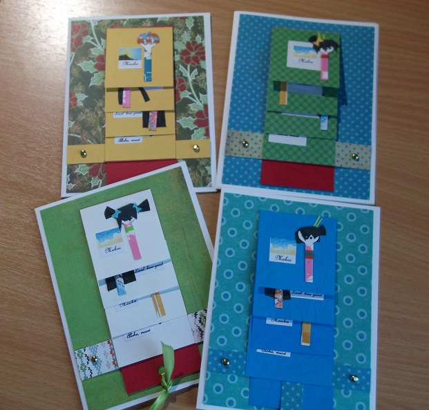 Christmas Waterfall Kokeshi – Not for sale